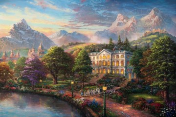 Artworks by 350 Famous Artists Painting - Sound of Music Thomas Kinkade